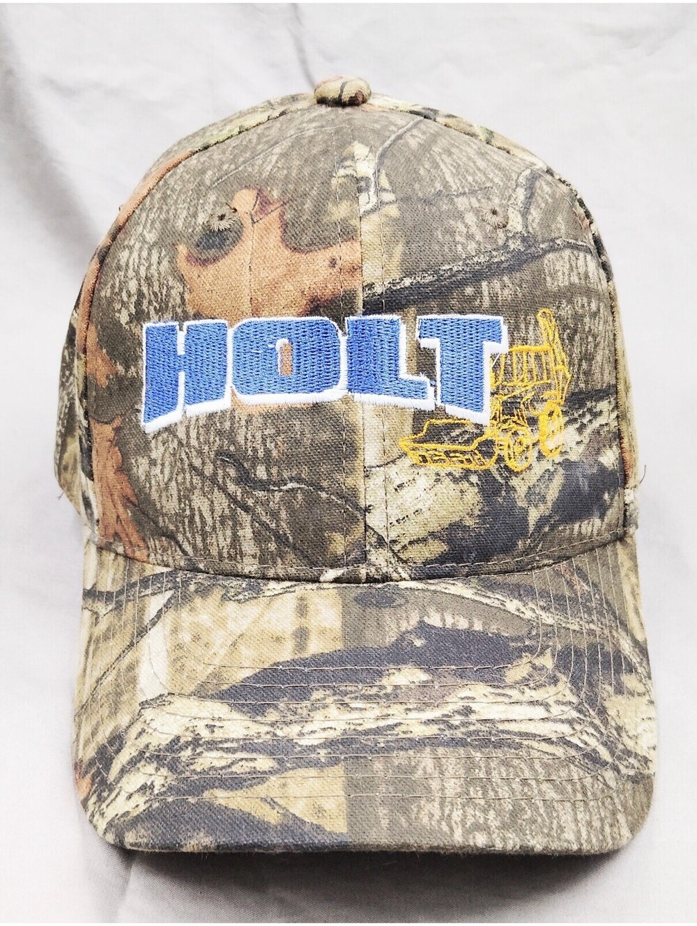 HOLT CAT Caterpillar Camo Hat Heavy Equipment Adjustable Snapback Cap Hunting